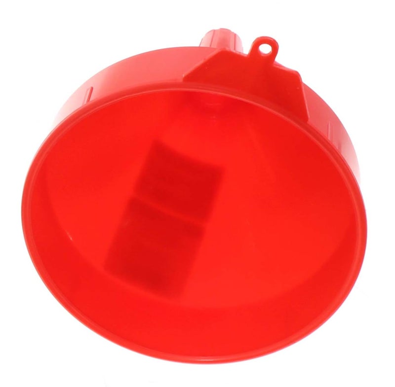 LubriMatic 75-070 Polyethylene Plastic Funnel w/ Screen - 2 Quart - Image 4